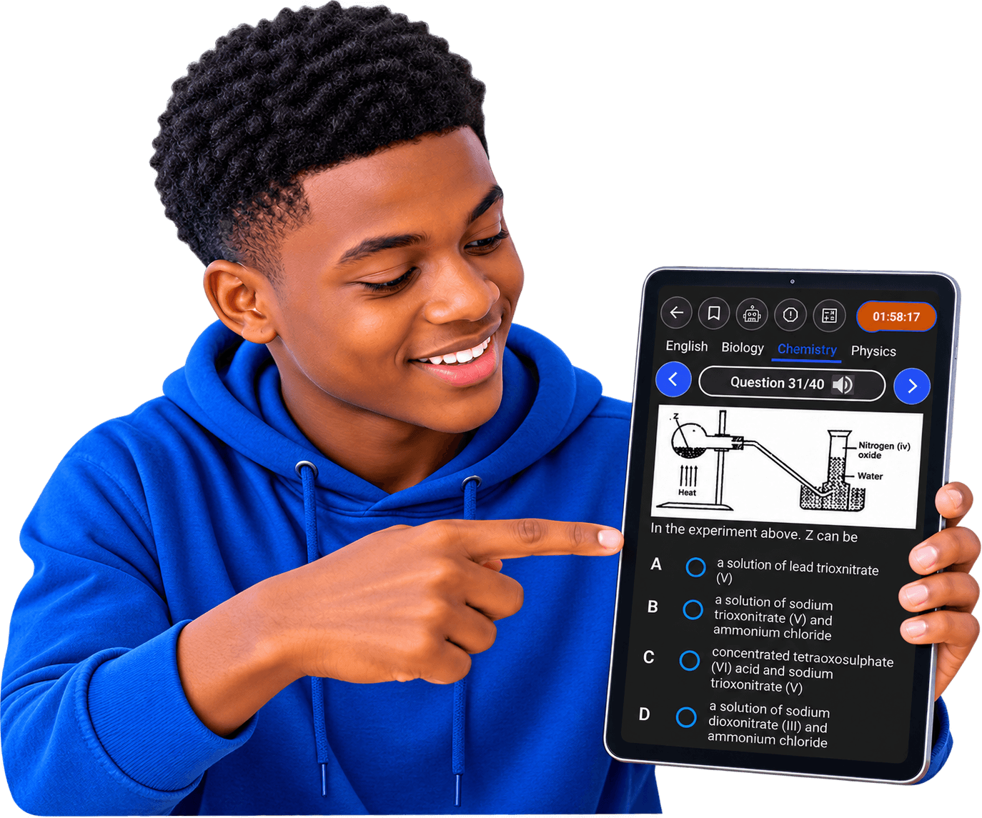 ExamsPrep App on Tablet
